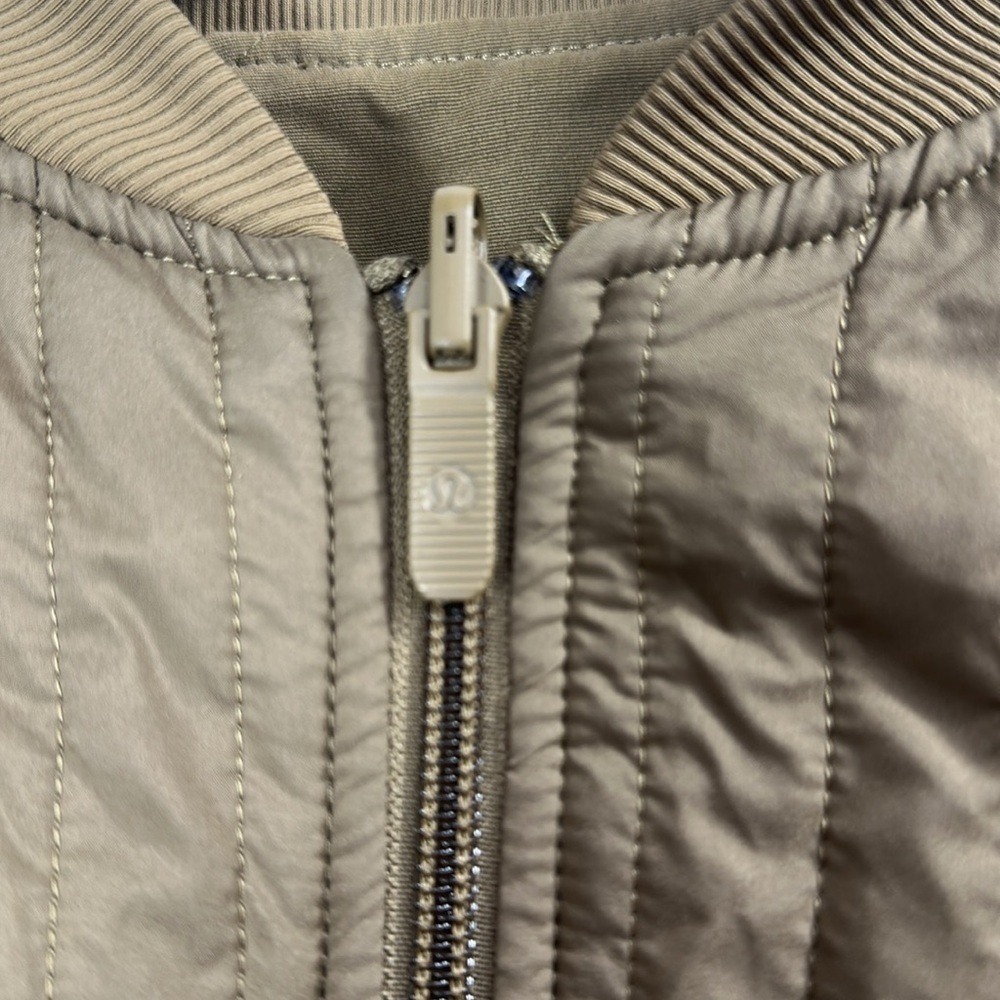 Lululemon Women’s Non-Stop Bomber jacket Artifact Brown size 6 - Picture 4 of 12